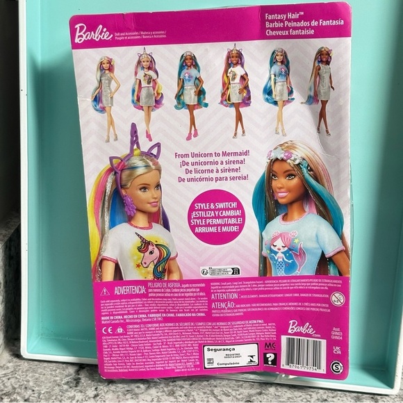 Barbie Doll Fantasy Hair With Mermaid & Unicorn Looks and Accessories NEW - Picture 2 of 5